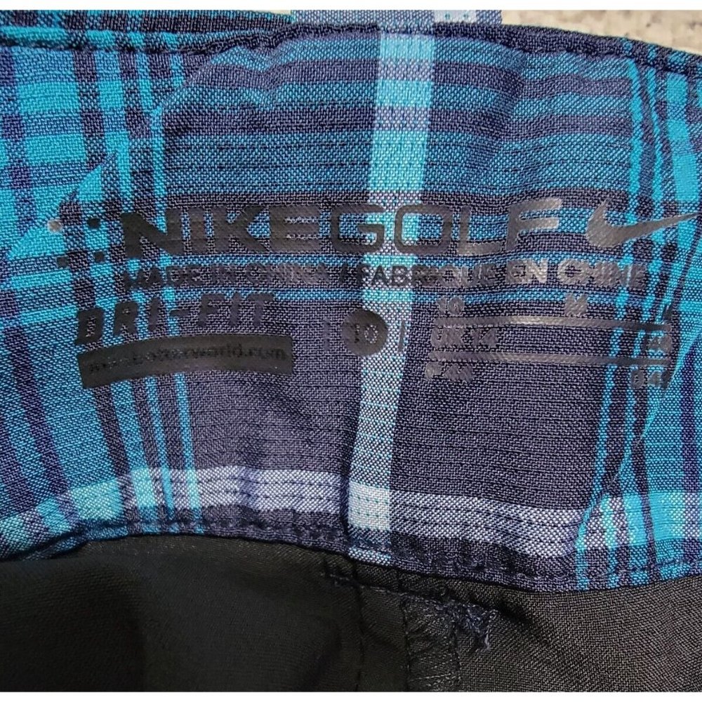Nike Golf Women's Athletic Skirt w/ Shorts Dri-Fit Plaid Blue Size 10 NEW w/ Tag - Picture 13 of 16